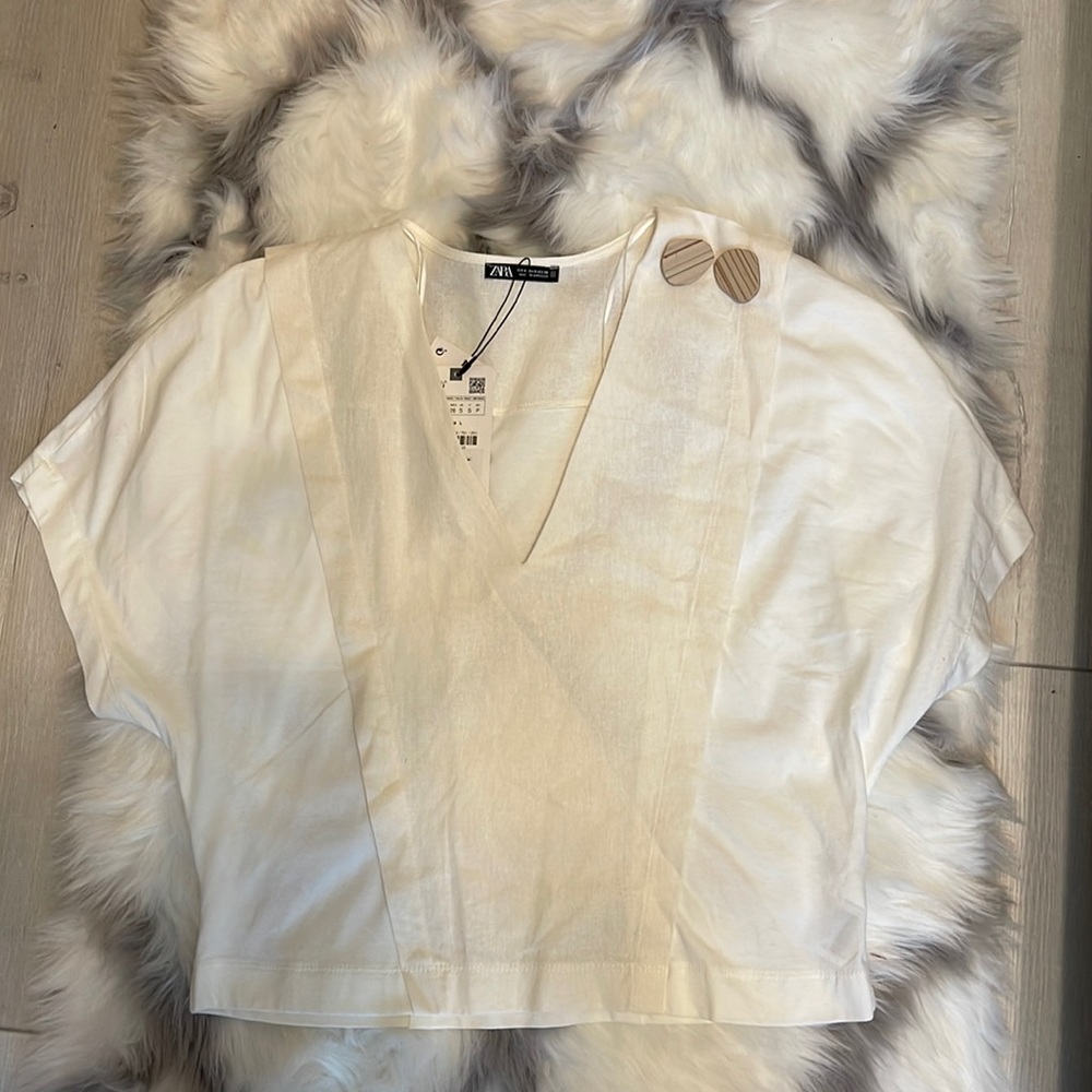 Zara White Top - size S